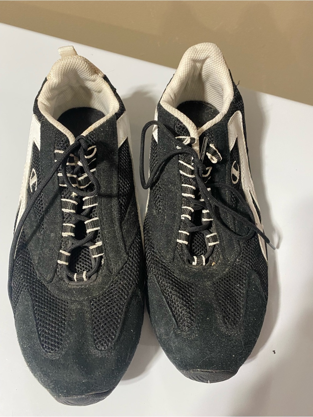 Black and white womens shoes brand champion